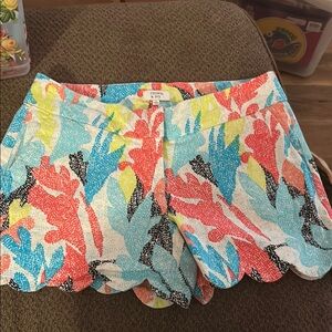 Crown & Ivy Shelby Colorful Floral Women Shorts